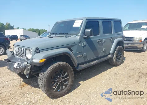 2024 Jeep Wrangler 4-Door Sahara 4X4 from USA, damaged, VIN 1C4PJXEG5RW237670